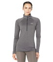 【送料無料】 アンダーアーマー レディース シャツ トップス Tech 1/2 Zip Top Carbon Heather/Metallic Silver(4)