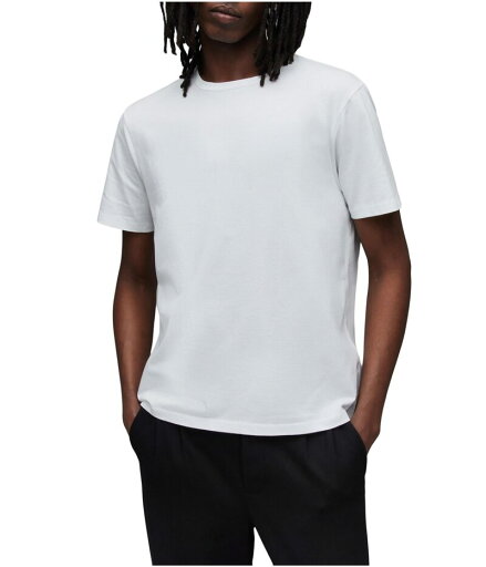 【送料無料】 オールセインツ メンズ シャツ トップス Curtis Short Sleeve Crew Optic White 【送料無料】 オールセインツ メンズ シャツ トップス Curtis Short Sleeve Crew Optic White