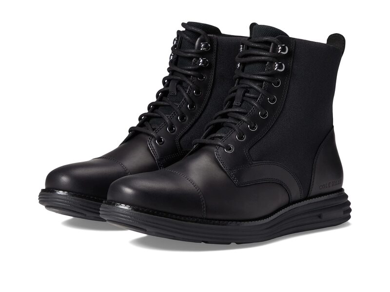  コールハーン メンズ ブーツ・レインブーツ シューズ Originalgrand Cap Toe Boot Black/Black