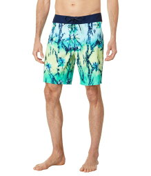 【送料無料】 ボルコム メンズ ハーフパンツ・ショーツ 水着 Mod Batik 19" Boardshorts Misty Blue