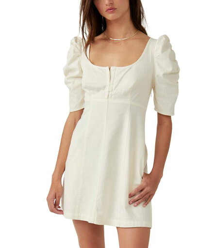 【送料無料】 フリーピープル レディース ワンピース トップス Cheyenne Denim Mini Dress Ivory 【送料無料】 フリーピープル レディース ワンピース トップス Cheyenne Denim Mini Dress Ivory