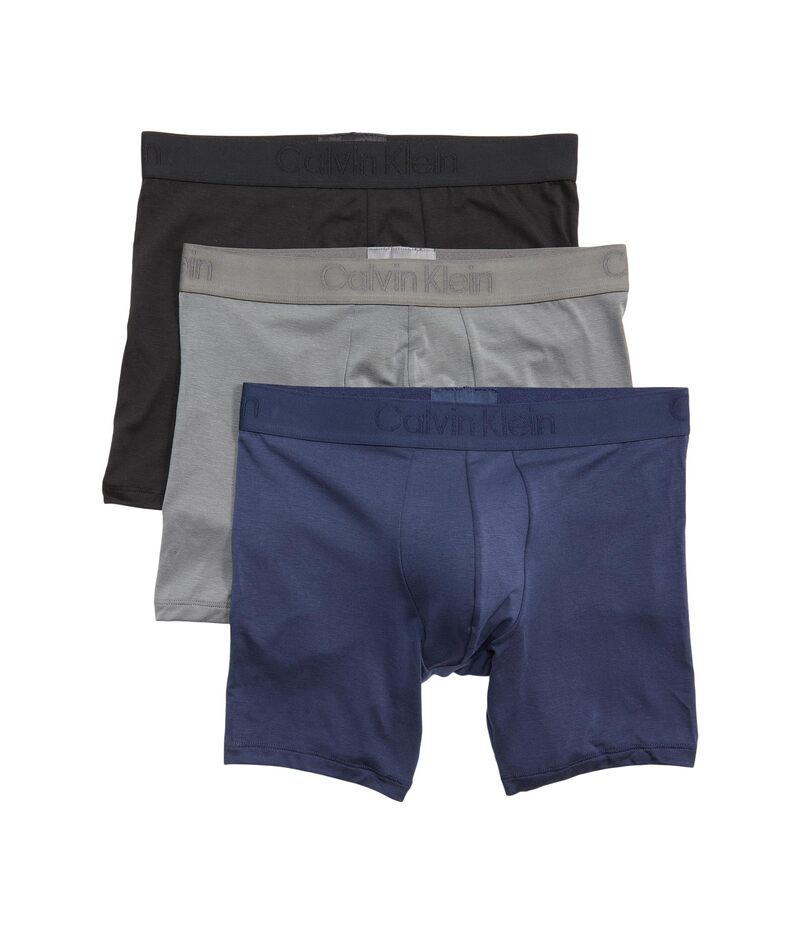 ̵ Х 饤   ܥѥ  CK Black Boxer Brief 3-Pack Black/Blue Shadow/Grey Sky