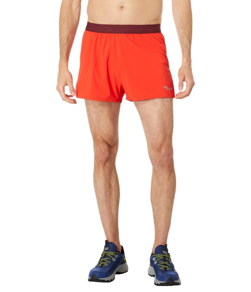 【送料無料】 サッカニー メンズ ハーフパンツ・ショーツ ボトムス Outpace 2.5" Split Shorts Infrared