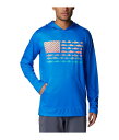 【送料無料】 コロンビア メンズ シャツ トップス Terminal Tackle PFG Fish Flag Hoodie Hyper Blue/Orange Glow Fish Flag