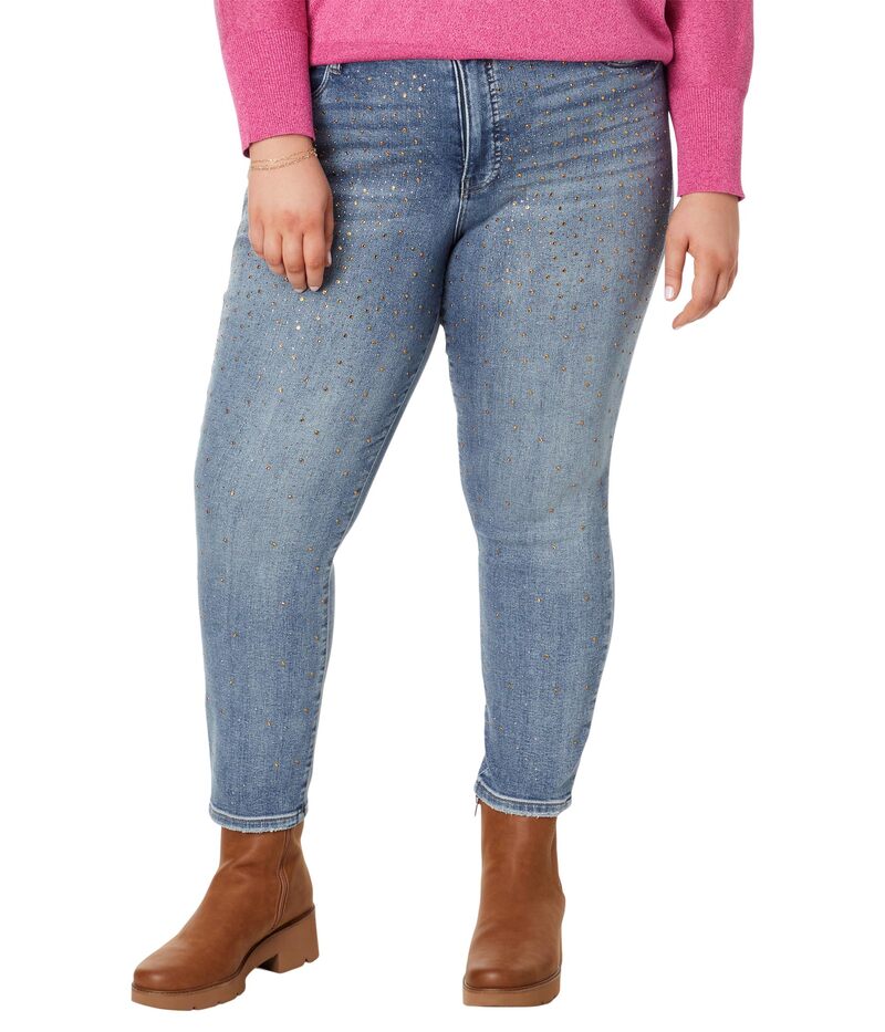 【送料無料】 カットフロムザクロス レディース デニムパンツ ボトムス Plus Size Reese High-Rise Fab Ab Ankle Straight Regular Hem in Landed Landed