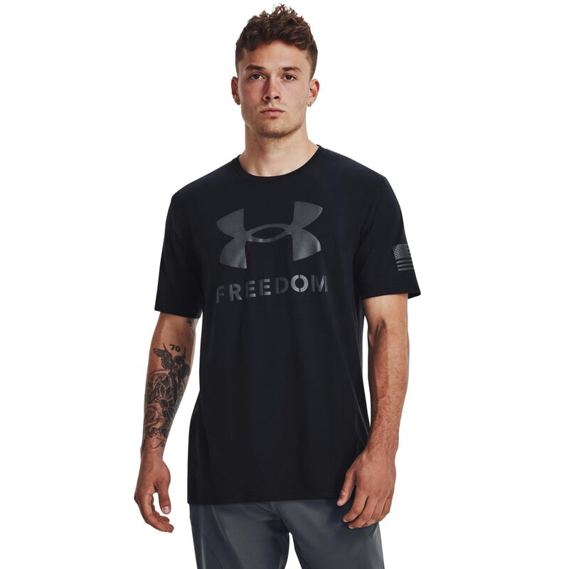 【送料無料】 アンダーアーマー メンズ シャツ トップス New Freedom Logo T-Shirt Dark Navy Blue/Pitch Gray