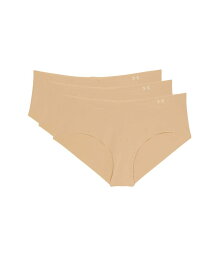 【送料無料】 アンダーアーマー レディース パンツ アンダーウェア Pure Stretch Hipster 3-Pack Beige/Beige/White