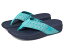 【送料無料】 フィットフロップ レディース サンダル シューズ Surfa Geo-Webbing Toe Post Sandals Tahiti Blue