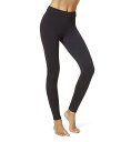 【送料無料】 ヒュー レディース カジュアルパンツ ボトムス Wide Waistband Blackout Cotton Leggings Black