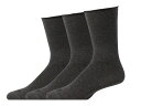 【送料無料】 ヒュー レディース 靴下 アンダーウェア Jean Socks 3-Pack Graphite Heather