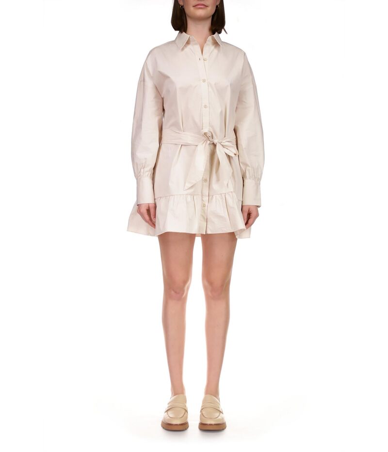 【送料無料】 サンクチュアリー レディース ワンピース トップス Tiered Shirtdress Toasted Marshmallow