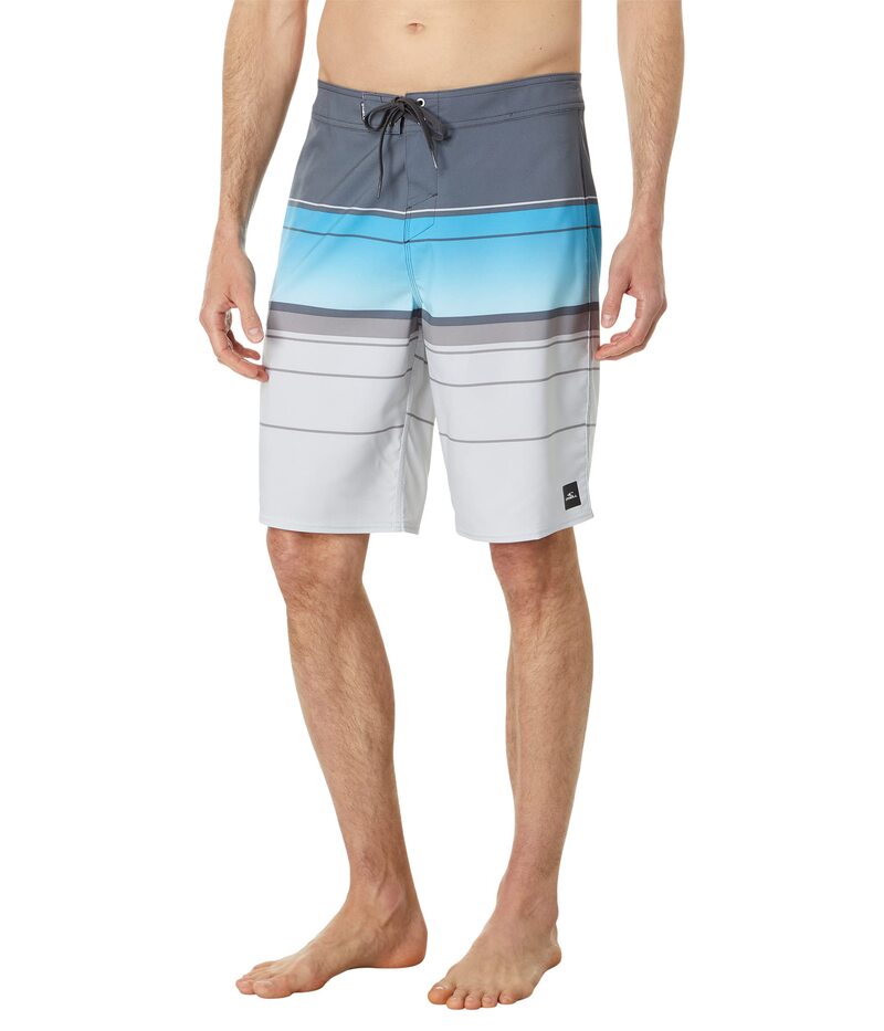 【送料無料】 オニール メンズ ハーフパンツ・ショーツ 水着 Hyperfreak Heat Stripe 21" Boardshorts Grey