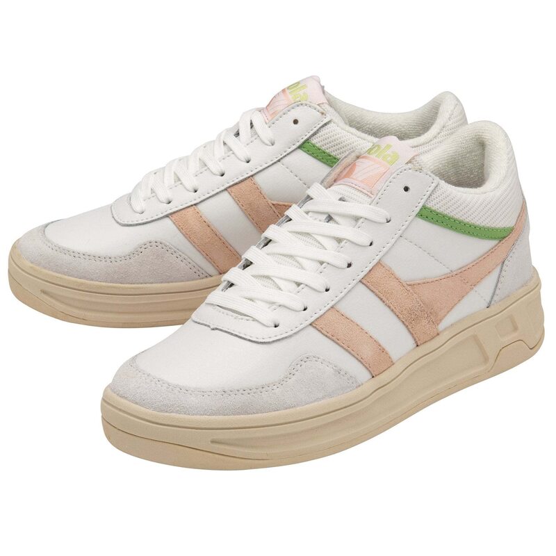 ゴーラ 【送料無料】 ゴラ レディース スニーカー シューズ Swerve White/Pearl Pink/Patina Green