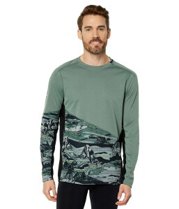 ̵ ޡȥ   ȥåץ Mountain Bike Long Sleeve Jersey Sage Marble Giants Print