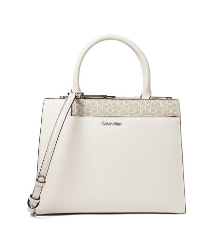 【送料無料】 カルバンクライン レディース ハンドバッグ バッグ Edie Tailored Satchel White/Khaki/Vanilla 【送料無料】 カルバンクライン レディース ハンドバッグ バッグ Edie Tailored Satchel White/Khaki/Vanilla
