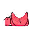 yz XeB[u }f fB[X nhobO obO Vital-D Nylon Multi Pouch Crossbody Neon Pink