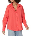 【送料無料】 モンロー レディース シャツ トップス Poplin Shirt Fire Coral(4)