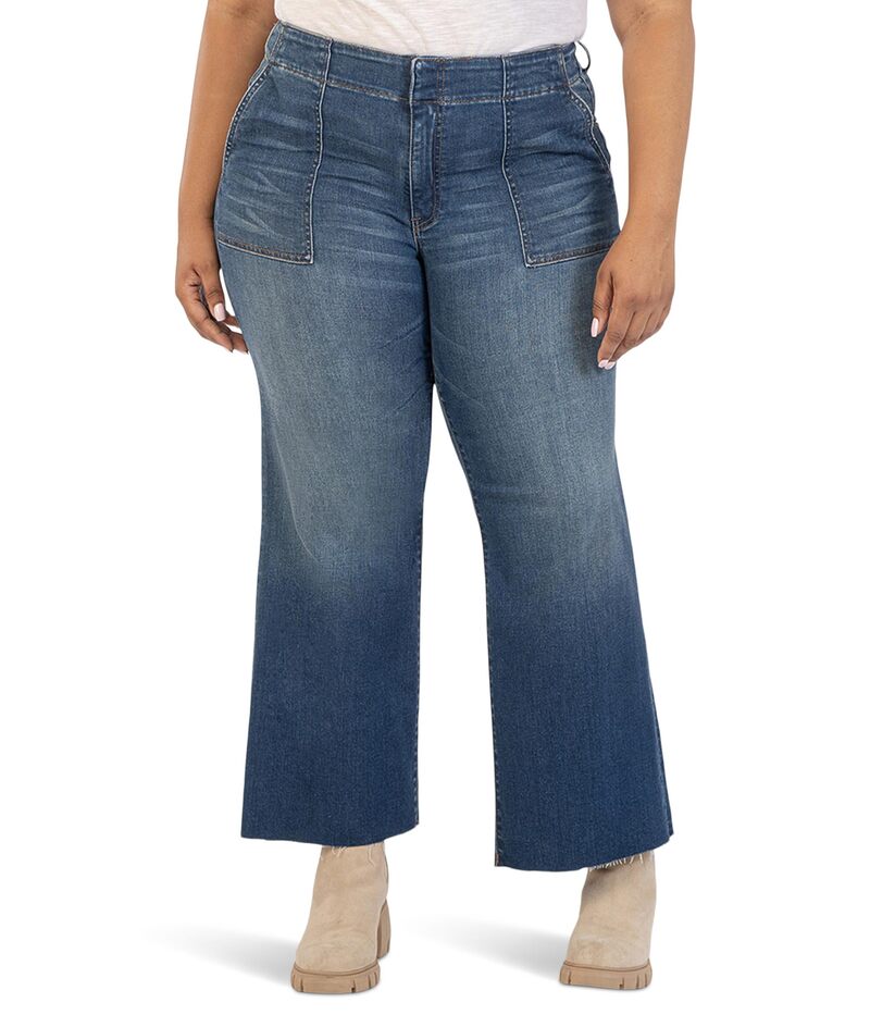 カットフロムザクロス レディース ボトムス デニムパンツ ワイドレッグ プラスサイズ KUT from the Klo..