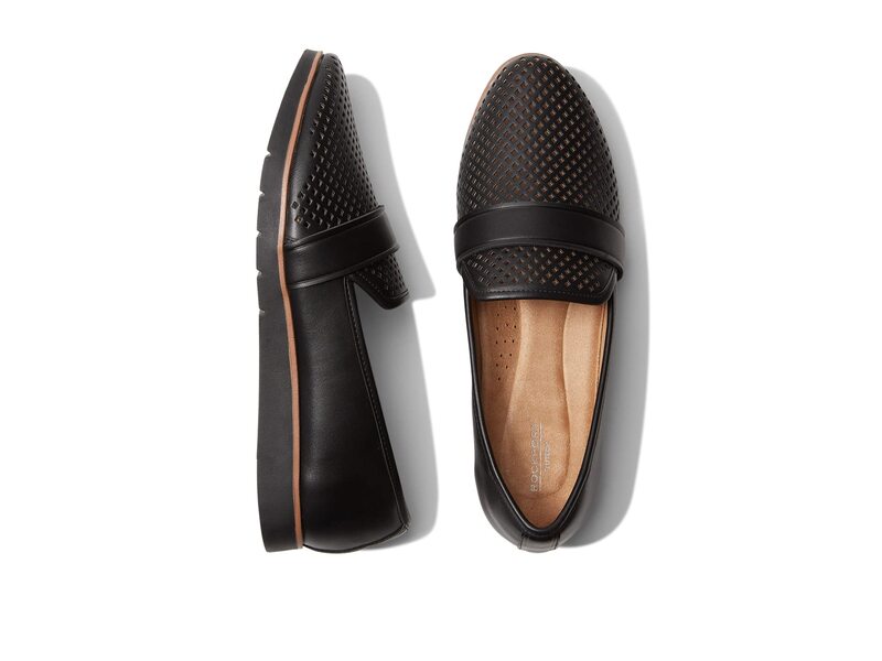 【送料無料】 ロックポート レディース スリッポン・ローファー シューズ Stacie Perf Loafer Black 1