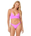 【送料無料】 エルスペース レディース トップのみ 水着 Pointelle Rib Winnie Top Bright Fuchsia