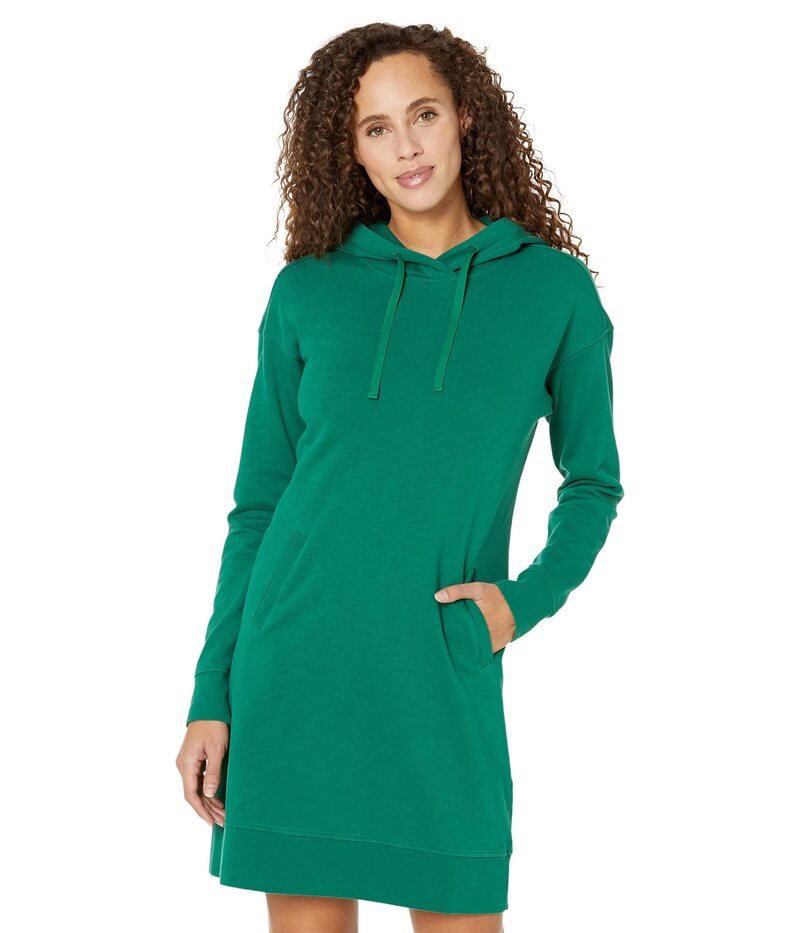 【送料無料】 ドード アンドコー レディース ワンピース トップス Follow Through Hooded Dress Camp Green