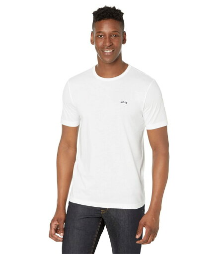 【送料無料】 ボス メンズ シャツ トップス Tee Curved Regular Fit Jersey T-Shirt White 【送料無料】 ボス メンズ シャツ トップス Tee Curved Regular Fit Jersey T-Shirt White