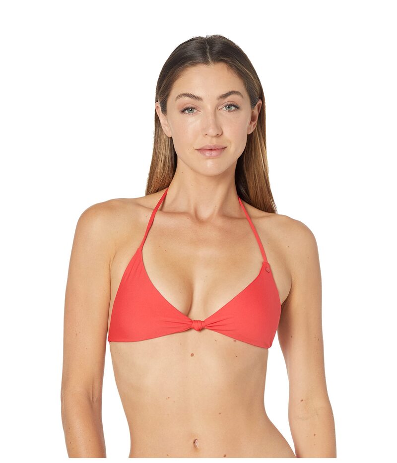 【送料無料】 ボルコム レディース トップのみ 水着 Simply Seamless Tri Bikini Top True Red