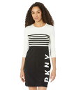 yz _i L j[[N fB[X s[X gbvX Horizontal Stripe Tee Dress Black