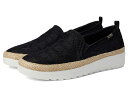 【送料無料】 スケッチャーズ レディース スリッポン・ローファー シューズ Flexpadrille Hi - Crisp Meadow Black