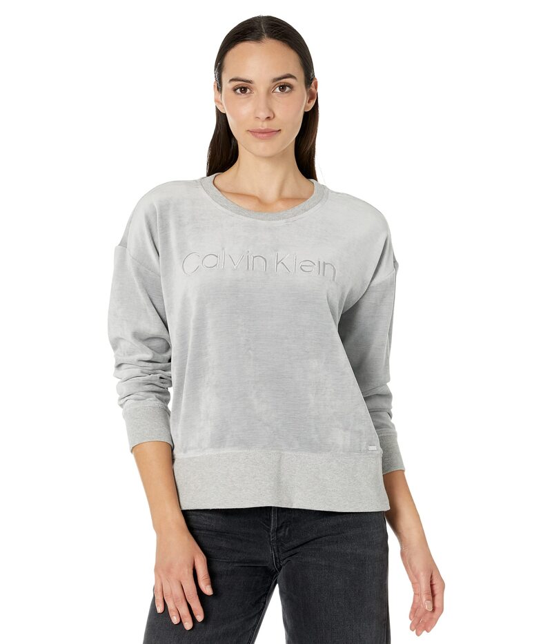 ̵ Х󥯥饤 ǥ ѡå  Long Sleeve Calvin Logo Crew Hea...