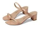 【送料無料】 スチュアート ワイツマン レディース ヒール シューズ Aleena 50 Block Slide Poudre