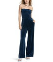 【送料無料】 ジューシークチュール レディース ジャンプスーツ トップス Classic Velour Smocked Sleeveless Jumpsuit Regal Blue