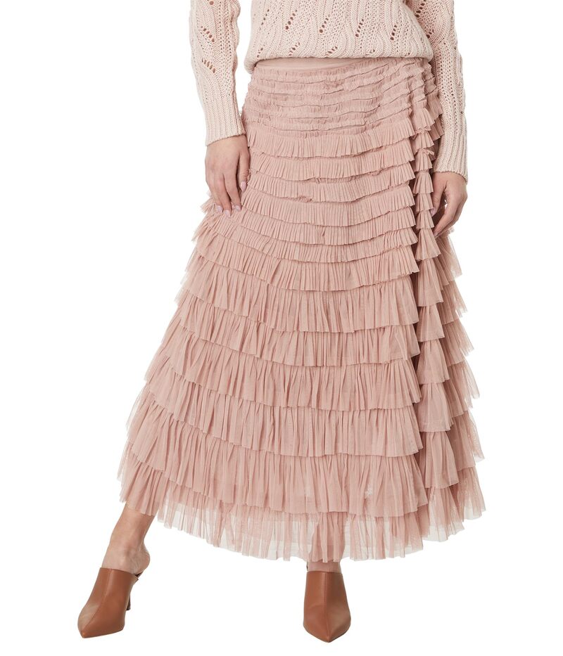 【送料無料】 ラッキーブランド レディース スカート ボトムス Tulle Ruffle Maxi Skirt Blush Pinkのサムネイル