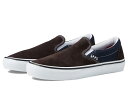 yz oY Y Xj[J[ V[Y Skate Slip-On Dark Brown/Navy