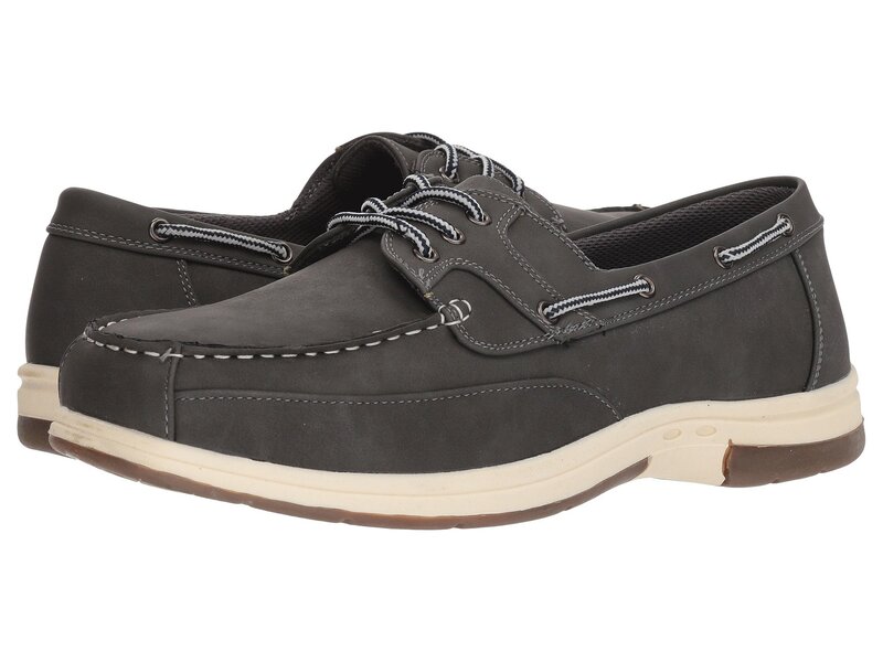 yz fBA[X^bOX Y fbLV[Y V[Y Mitch Boat Shoe Dark Grey Simulated Oiled Leather