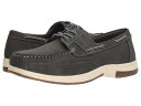 【送料無料】 ディアースタッグス メンズ デッキシューズ シューズ Mitch Boat Shoe Dark Grey Simulated Oiled Leather