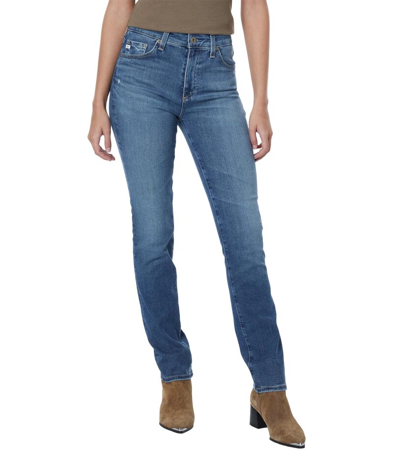 エージージーンズ レディース ボトムス デニムパンツ ストレート ハイウエスト AG Jeans Mari High-Waist Slim Straight Leg Jeans in Park Slope Park Slope