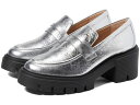【送料無料】 スチュアート ワイツマン レディース スリッポン・ローファー シューズ Soho Loafer Silver