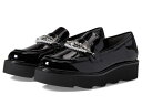 【送料無料】 スチュアート ワイツマン レディース スリッポン・ローファー シューズ Pearldrop Platform Loafer Black