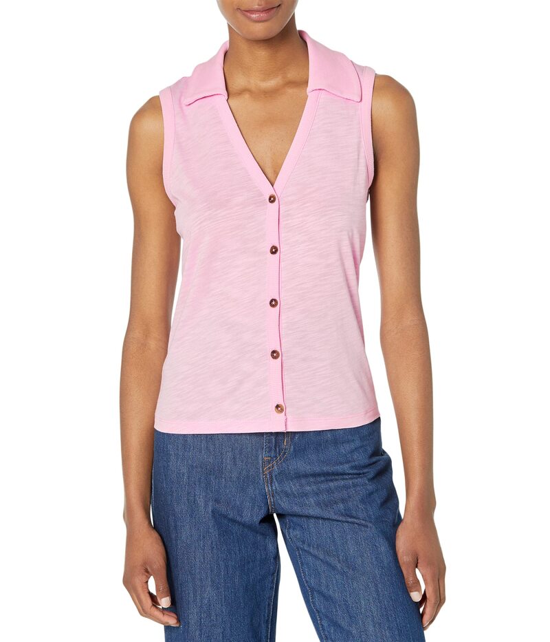 【送料無料】 サンクチュアリー レディース シャツ トップス Master Plan Button-Up Tank Pink