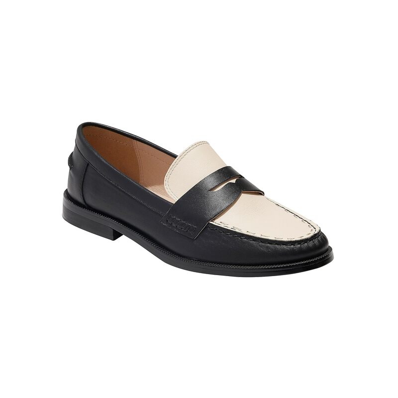  ジャックロジャース レディース サンダル シューズ Tipson Penny Loafer Leather Black/Ivory