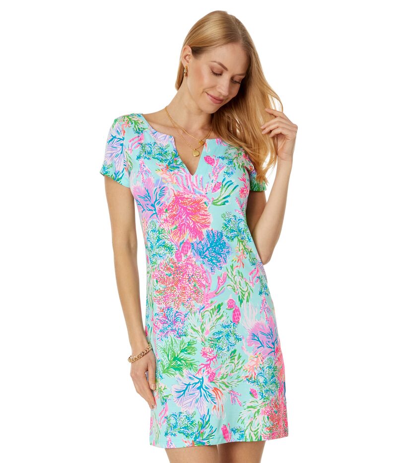【送料無料】 リリーピュリッツァー レディース ワンピース トップス UPF 50+ Sophiletta Dress Celestial Blue Cay To My Heart