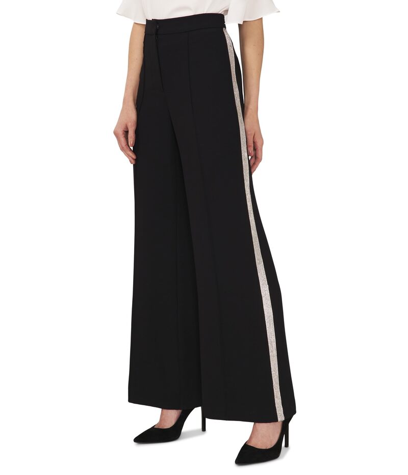 【送料無料】 セセ レディース カジュアルパンツ ボトムス Flare Leg Pants w/ Rhinestone Trim Rich Black