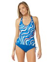 【送料無料】 ビーチハウス レディース トップのみ 水着 Ribbon Stripe Ambition Slim Fit Cross-Back Tankini ...