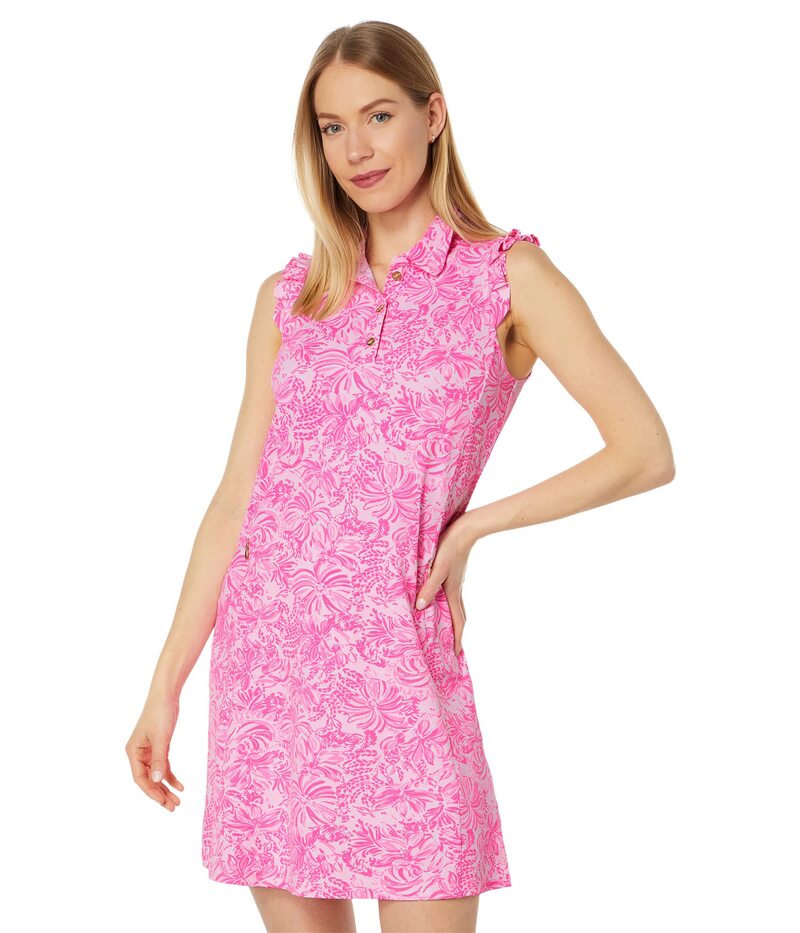 フォクシー 【送料無料】 リリーピュリッツァー レディース ワンピース トップス Silvia Dress Upf 50+ Pink Blossom Foxy Llama