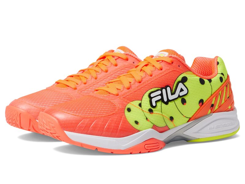 【送料無料】 フィラ レディース スニーカー シューズ Volley Zone Fiery Coral/White/Safety Yellow