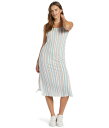 【送料無料】 ロキシー レディース ワンピース トップス Warm Horizons Sleeveless Dress Snow White Shoreside Stripe