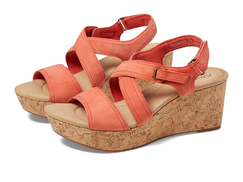 【送料無料】 クラークス レディース ヒール シューズ Rose Way Grenadine Suede