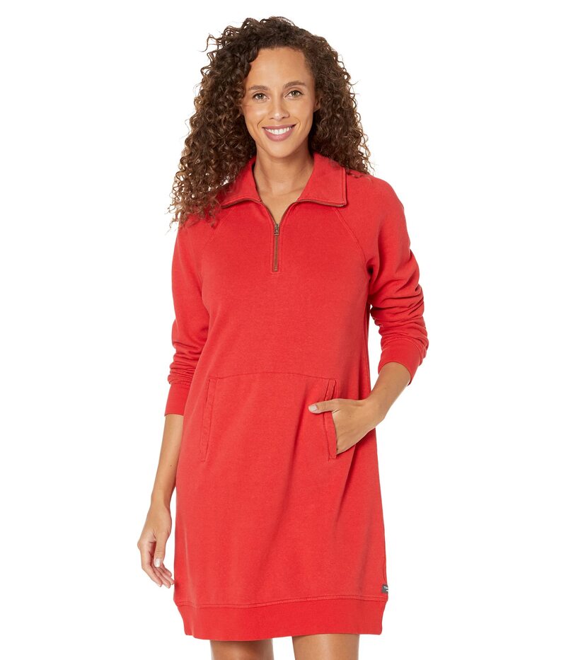 【送料無料】 ドード アンドコー レディース ワンピース トップス Epiq 1/4 Zip Long Sleeve Dress Canoe