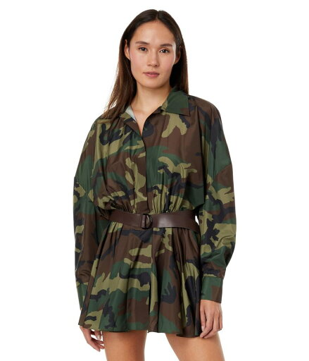【送料無料】 ノーマカマリ レディース ワンピース トップス Super Oversized Boyfriend NK Shirt Flared Mini Dress Camo 【送料無料】 ノーマカマリ レディース ワンピース トップス Super Oversized Boyfriend NK Shirt Flared Mini Dress Camo